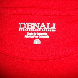 Denali Men's T-Shirt Red Long-Sleeved
